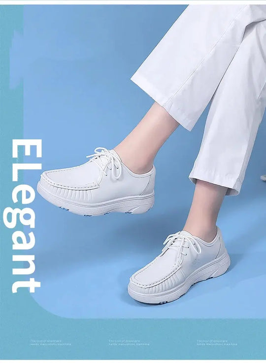 STRONGSHEN, chaussures blanches à plateforme, chaussures d'infirmières, chaussures de travail légères et confortables, chaussures à enfiler à la mode pour les femmes MedSurgery Store For Digital Health