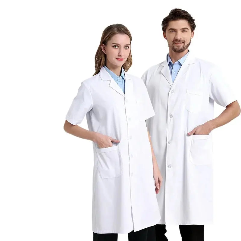 Blouse médicale unisexe en coton et polyester blanc, blouse de scientifique, vêtement de travail de médecin, uniforme, blouse alimentaire, blouse de laboratoire, blouse pour homme MedSurgery Store For Digital Health