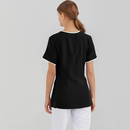 Filipina Medical Elite ISHOWTIENDA - Uniforme clinique ergonomique à manches courtes avec col en V CJdropshipping