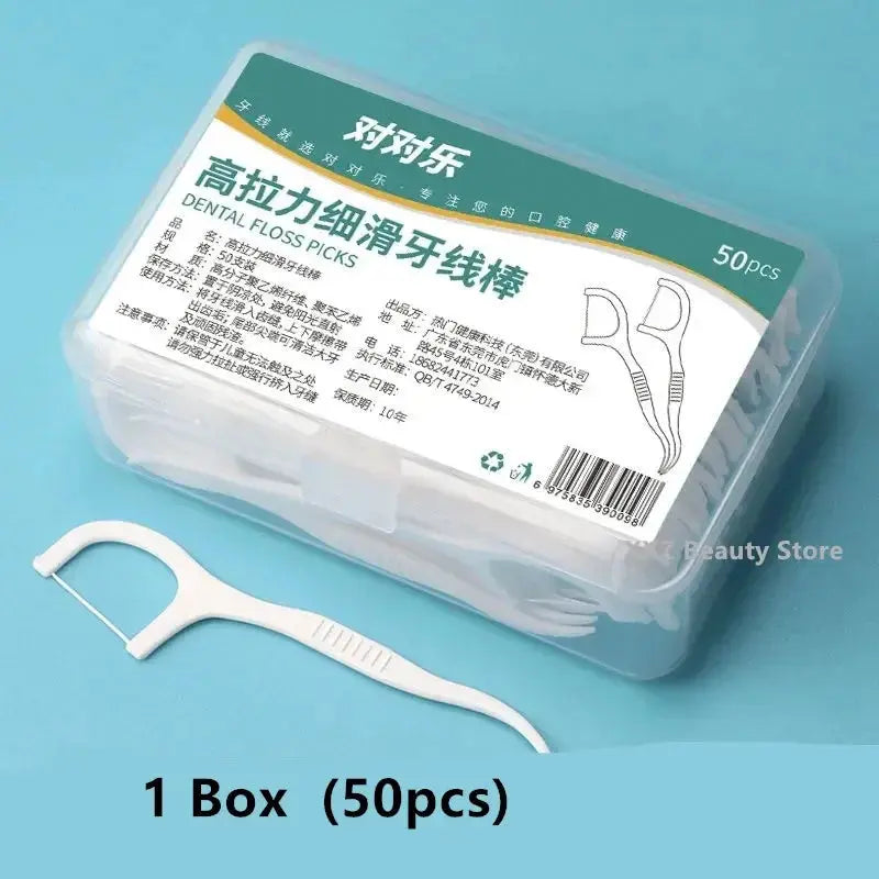 1/2/5/10 Boîte de fil dentaire portable jetable, cure-dents en plastique, bâtonnet de fil dentaire à haute tension, boîte de fil dentaire Soins bucco-dentaires MedSurgery Store For Digital Health