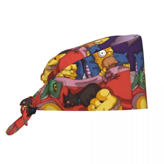 Casquette de travail réglable personnalisée avec explosion de cerveau, casquette chirurgicale des Simpsons, casquette chirurgicale pour infirmier, médecin, chirurgien, pour Chef MedSurgery Store For Digital Health