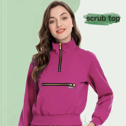 MSORMOSIA Elite Surgical Jacket - Veste de bloc élastique avec poches professionnelles (MSO-42035-37) CJdropshipping