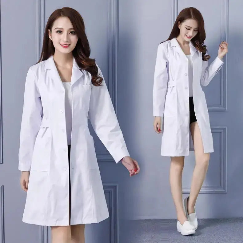 Blouse de laboratoire blanche, uniforme de médecin à manches longues, uniforme d'isolation pour homme, uniforme de laboratoire, uniforme de travail pour infirmière et étudiante MedSurgery Store For Digital Health