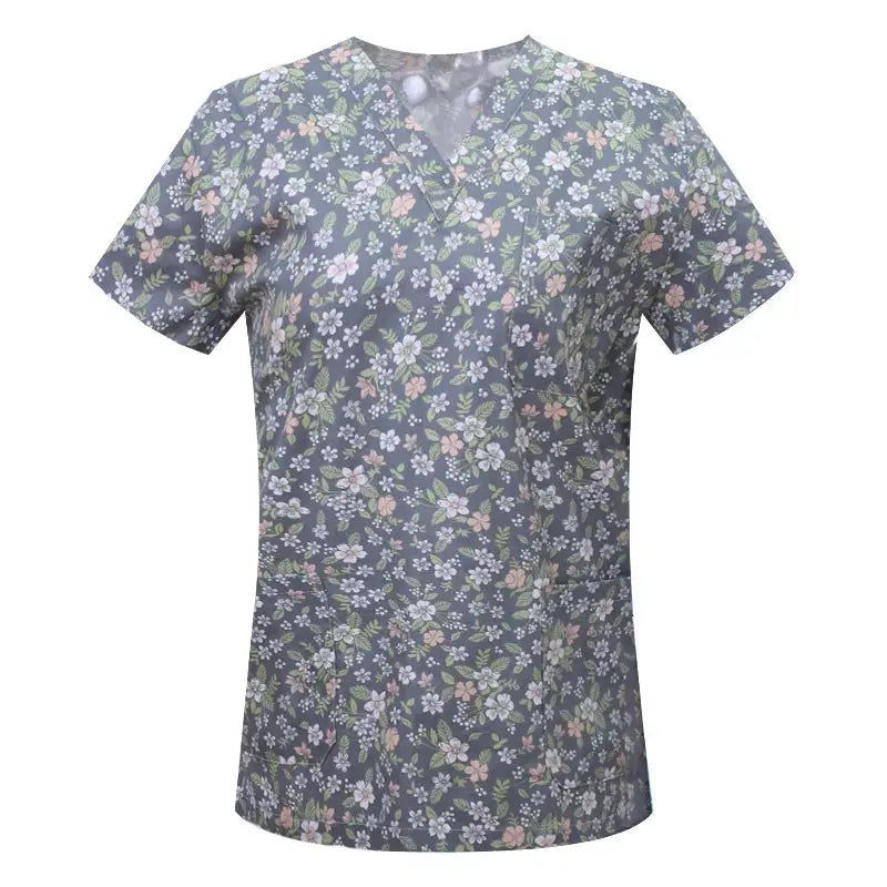 Blouse en coton imprimé animalier, blouse chirurgicale pour clinique vétérinaire, hôpital, soins infirmiers CJdropshipping