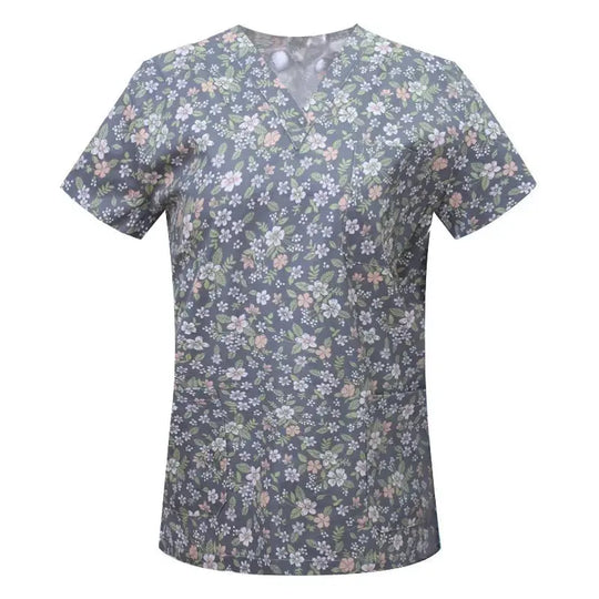 Blouse en coton imprimé animalier, blouse chirurgicale pour clinique vétérinaire, hôpital, soins infirmiers CJdropshipping