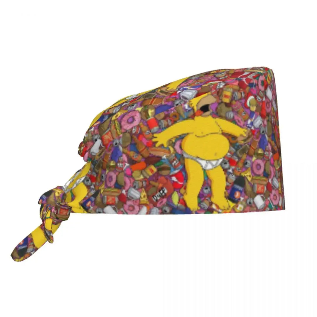 Casquette de travail réglable personnalisée avec explosion de cerveau, casquette chirurgicale des Simpsons, casquette chirurgicale pour infirmier, médecin, chirurgien, pour Chef MedSurgery Store For Digital Health