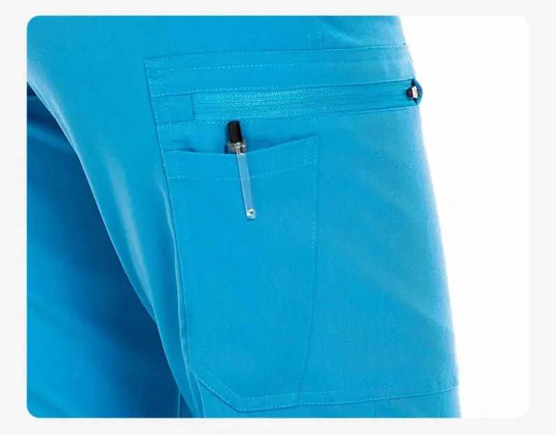 Haut de travail, uniforme de médecin et d'infirmière, pantalon uni avec plus de poches, pantalon dentaire, blouse unisexe, ensemble de 3 pièces CJdropshipping