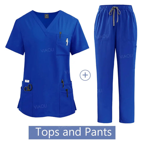 Uniforme médical pour femme, ensemble de blouses d'hôpital, vente en gros, uniformes d'infirmières, vêtements de travail pour les pharmacies et les cliniques de soins de santé CJdropshipping