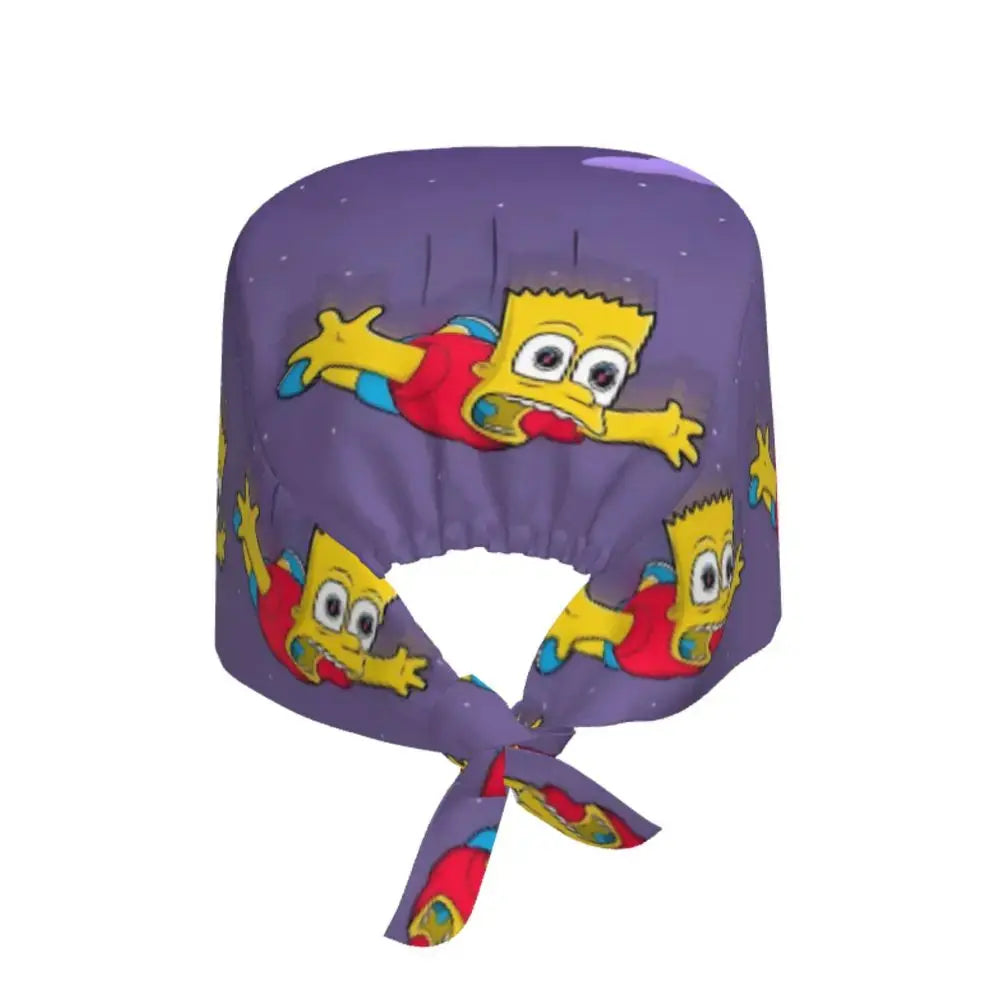 Personnalisé The Simpsons Cartoon Staff Medical Scrubs Hat Men Women Medical Nursing Surgical Scrub Caps MedSurgery Store For Digital Health