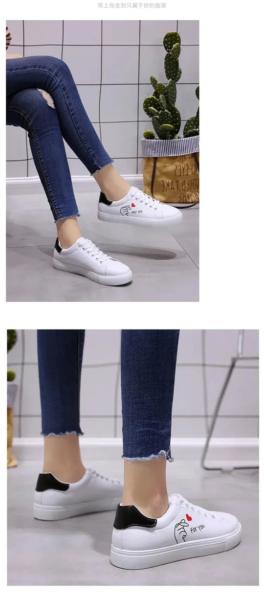 Chaussures de course blanches respirantes pour femmes, nouvelles chaussures décontractées avec lacets et fleurs brodées pour le printemps et l'automne MedSurgery Store For Digital Health