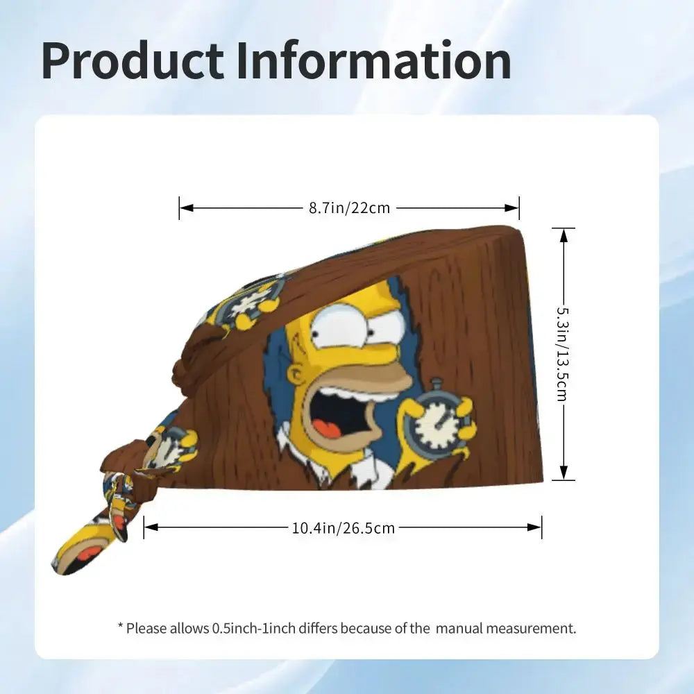 Casquette de travail réglable personnalisée avec explosion de cerveau, casquette chirurgicale des Simpsons, casquette chirurgicale pour infirmier, médecin, chirurgien, pour Chef MedSurgery Store For Digital Health