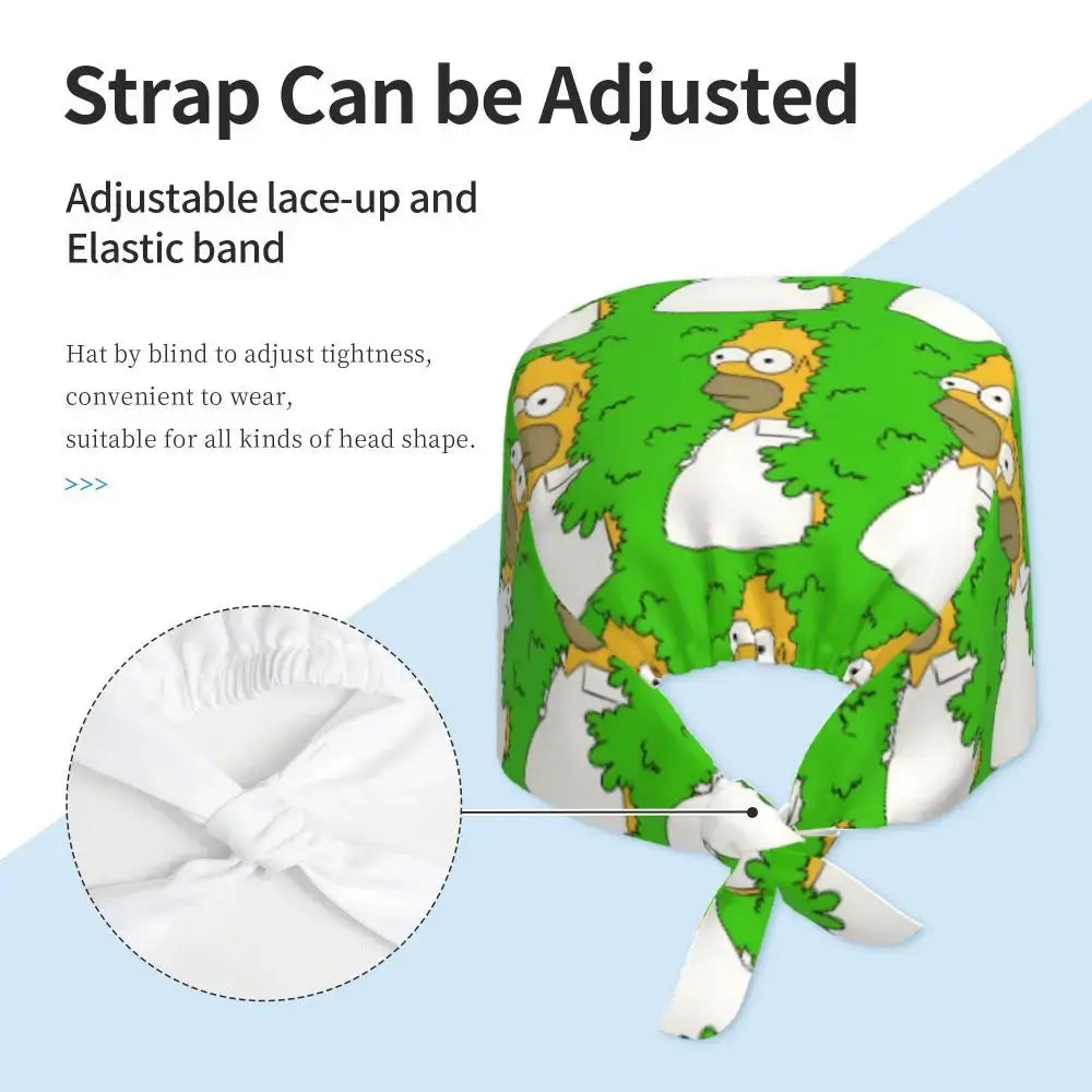 Casquette de travail réglable personnalisée avec explosion de cerveau, casquette chirurgicale des Simpsons, casquette chirurgicale pour infirmier, médecin, chirurgien, pour Chef MedSurgery Store For Digital Health