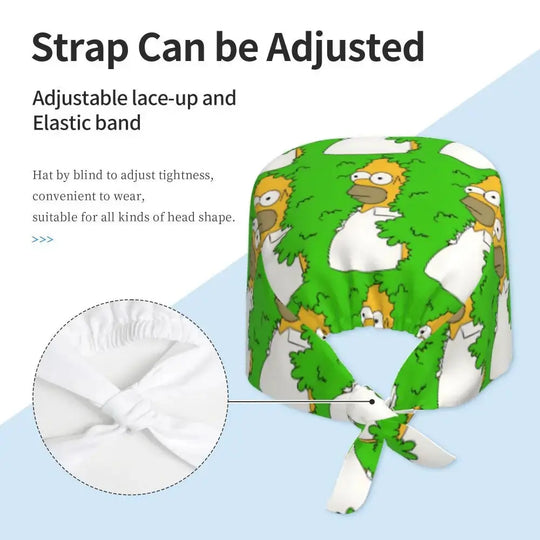 Casquette de travail réglable personnalisée avec explosion de cerveau, casquette chirurgicale des Simpsons, casquette chirurgicale pour infirmier, médecin, chirurgien, pour Chef MedSurgery Store For Digital Health