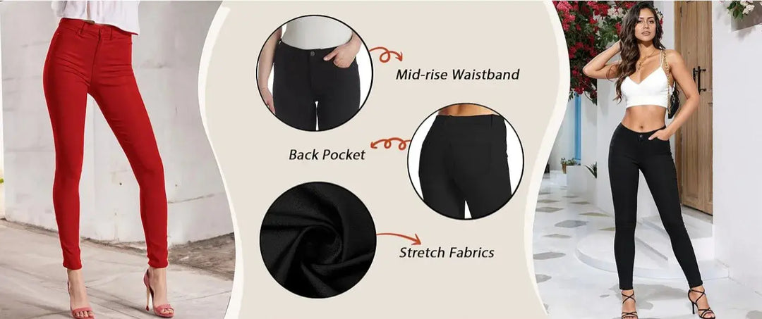 Jeans extensibles en coton pour femmes, pantalons décontractés, blancs, ultra-extensibles, confortables, pour le travail MedSurgery Store For Digital Health
