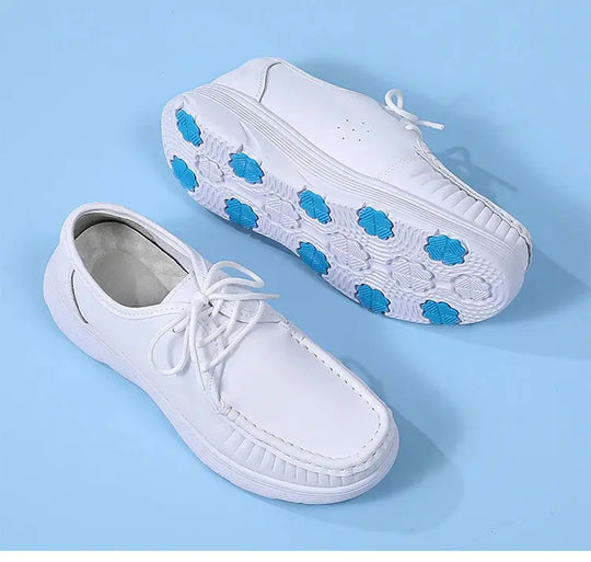 STRONGSHEN, chaussures blanches à plateforme, chaussures d'infirmières, chaussures de travail légères et confortables, chaussures à enfiler à la mode pour les femmes MedSurgery Store For Digital Health