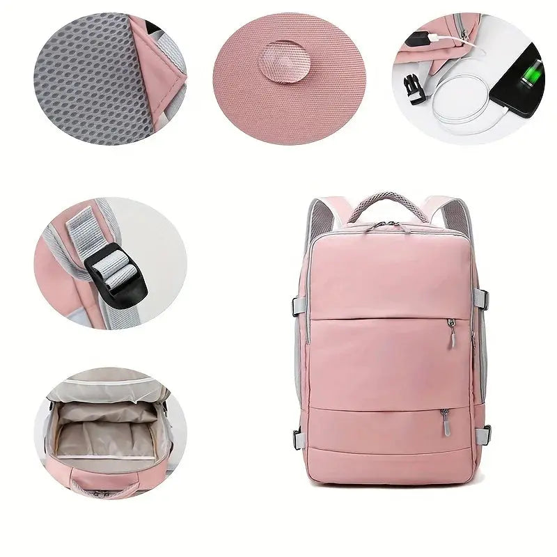 Sac à dos de voyage de grande capacité pour femmes, multifonctionnel, rangement pour chaussures, multicouche, séparation sèche et humide, imperméable MedSurgery Store For Digital Health