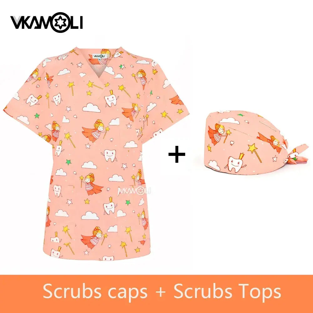Uniformes pour cliniques vétérinaires, vêtements de travail pour femmes, combinaisons médicales, hauts exfoliants, chemises exfoliantes CJdropshipping