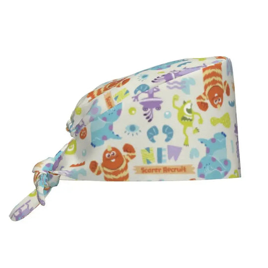 Casquette de travail réglable personnalisée avec dessin animé Monsters University, casquette chirurgicale pour hommes et femmes, casquette chirurgicale pour infirmières, médecins et chirurgiens MedSurgery Store For Digital Health