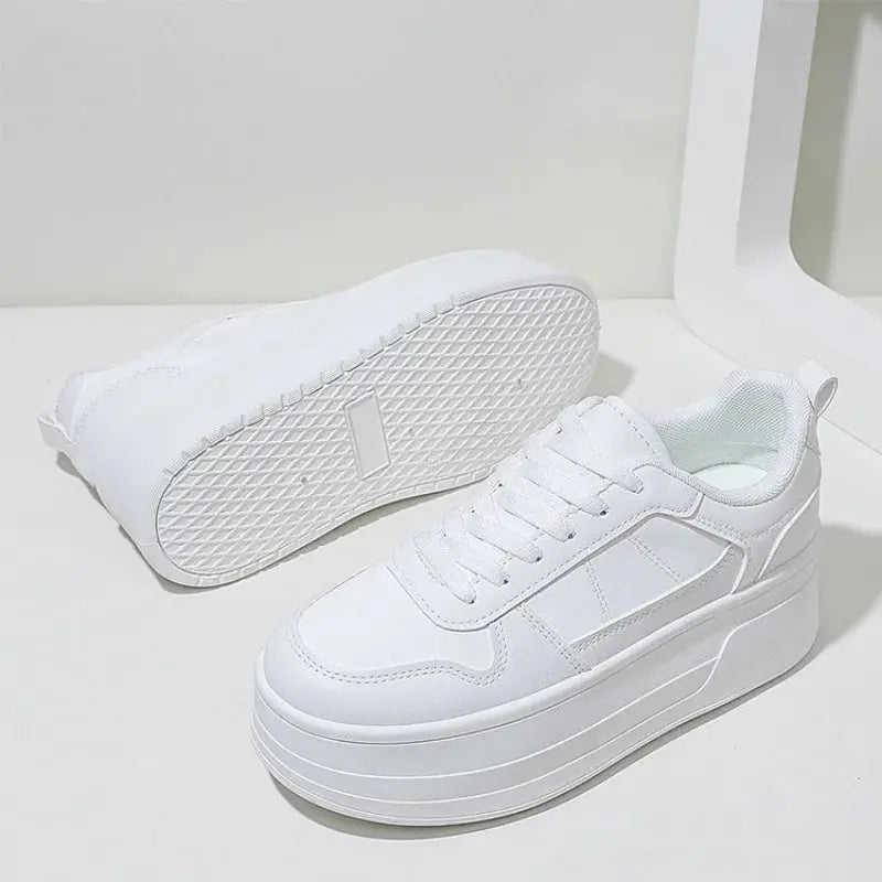 Baskets blanches pour femmes, chaussures décontractées en cuir de haute qualité, chaussures de sport haut de gamme pour femmes, chaussures à plateforme vulcanisée MedSurgery Store For Digital Health