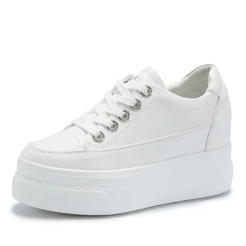 Chaussures ete femme espadrille femme basket femme compensé Baskets casual pour femmes, chaussures blanches respirantes et confortables avec talons de 8CM, hauteur de la plateforme augmentée, automne, 2022 MedSurgery Store For Digital Health