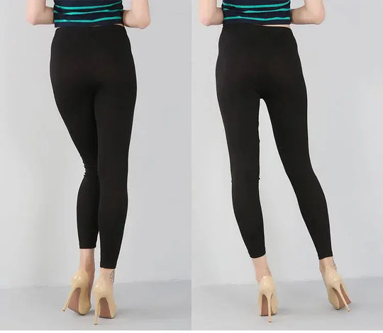 Leggings extensibles en fibre de bambou pour femmes, neuf points, décontractés, grande taille, printemps, été et automne, nouveau de 2024 DSers Fulfillment