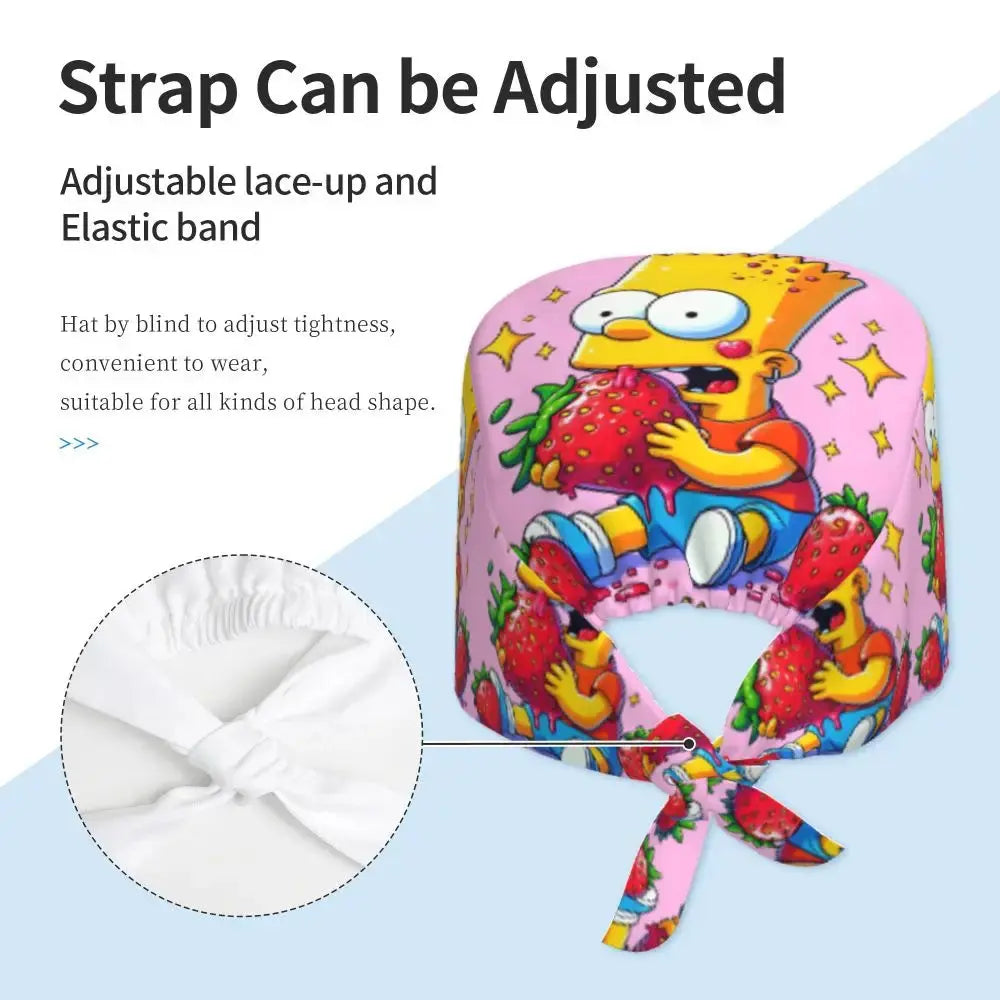 Casquette de travail réglable personnalisée avec explosion de cerveau, casquette chirurgicale des Simpsons, casquette chirurgicale pour infirmier, médecin, chirurgien, pour Chef MedSurgery Store For Digital Health