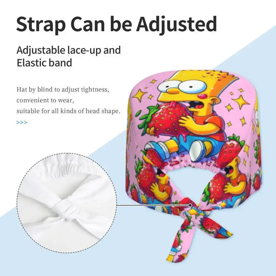 Casquette de travail réglable personnalisée avec explosion de cerveau, casquette chirurgicale des Simpsons, casquette chirurgicale pour infirmier, médecin, chirurgien, pour Chef MedSurgery Store For Digital Health