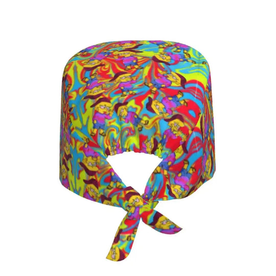 Personnalisé The Simpsons Cartoon Staff Medical Scrubs Hat Men Women Medical Nursing Surgical Scrub Caps MedSurgery Store For Digital Health