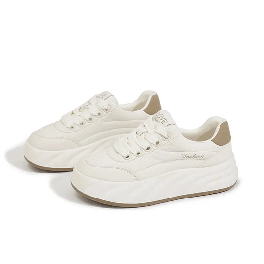 Chaussures blanches pour femmes 2025, nouvelles baskets plates, style coréen, sport décontracté, chaussures à pain polyvalentes MedSurgery Store For Digital Health