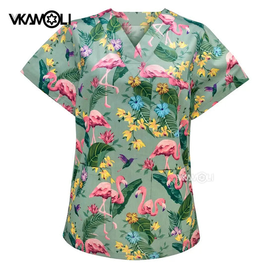 Uniformes pour cliniques vétérinaires, vêtements de travail pour femmes, combinaisons médicales, hauts exfoliants, chemises exfoliantes CJdropshipping