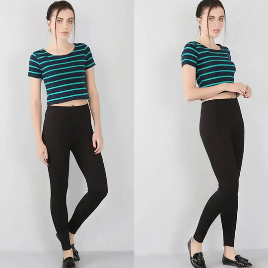 Leggings extensibles en fibre de bambou pour femmes, neuf points, décontractés, grande taille, printemps, été et automne, nouveau de 2024 DSers Fulfillment