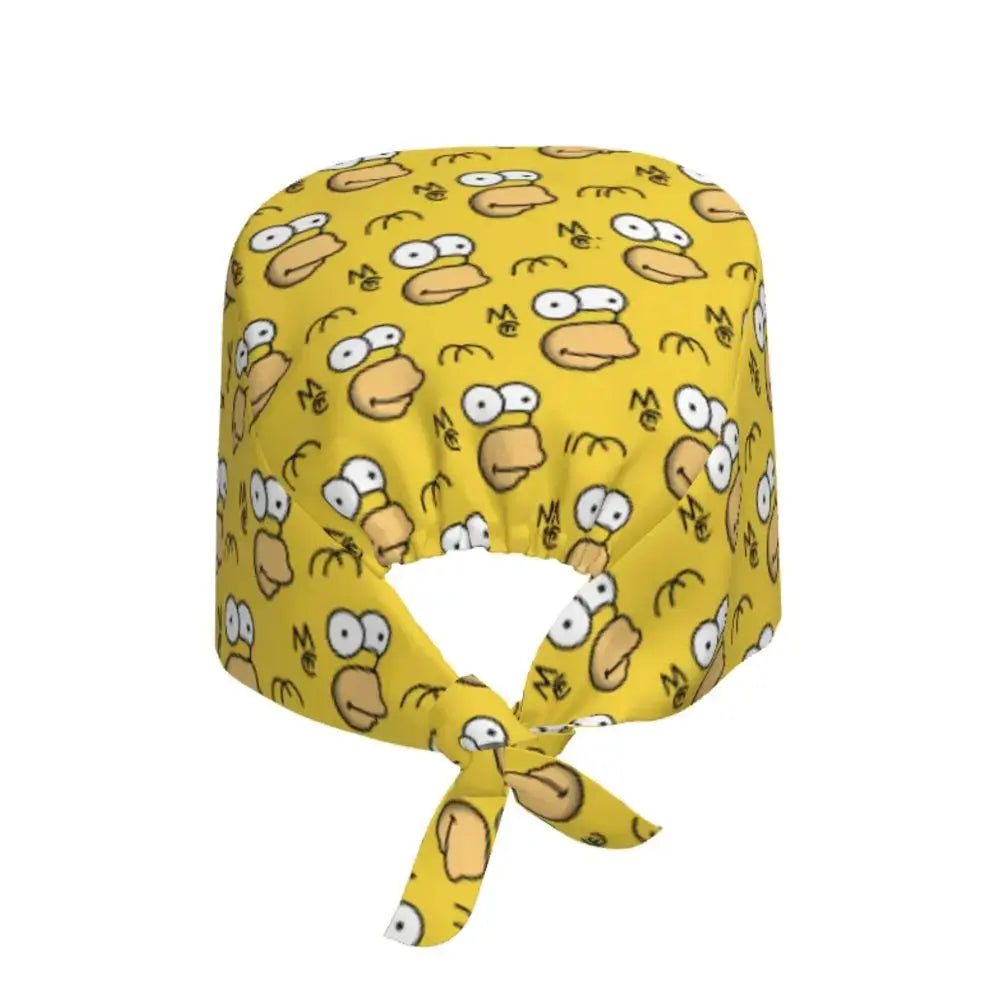 Personnalisé The Simpsons Cartoon Staff Medical Scrubs Hat Men Women Medical Nursing Surgical Scrub Caps MedSurgery Store For Digital Health