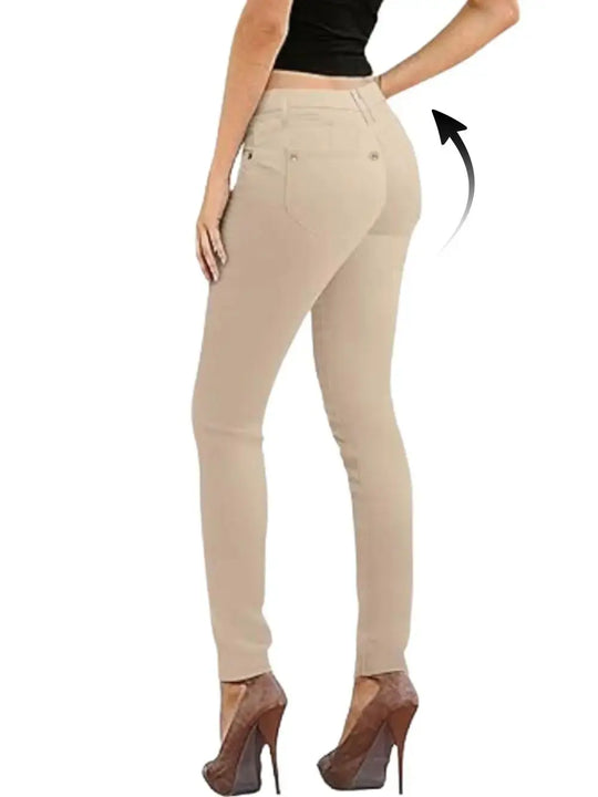 Jeans extensibles en coton pour femmes, pantalons décontractés, blancs, ultra-extensibles, confortables, pour le travail MedSurgery Store For Digital Health