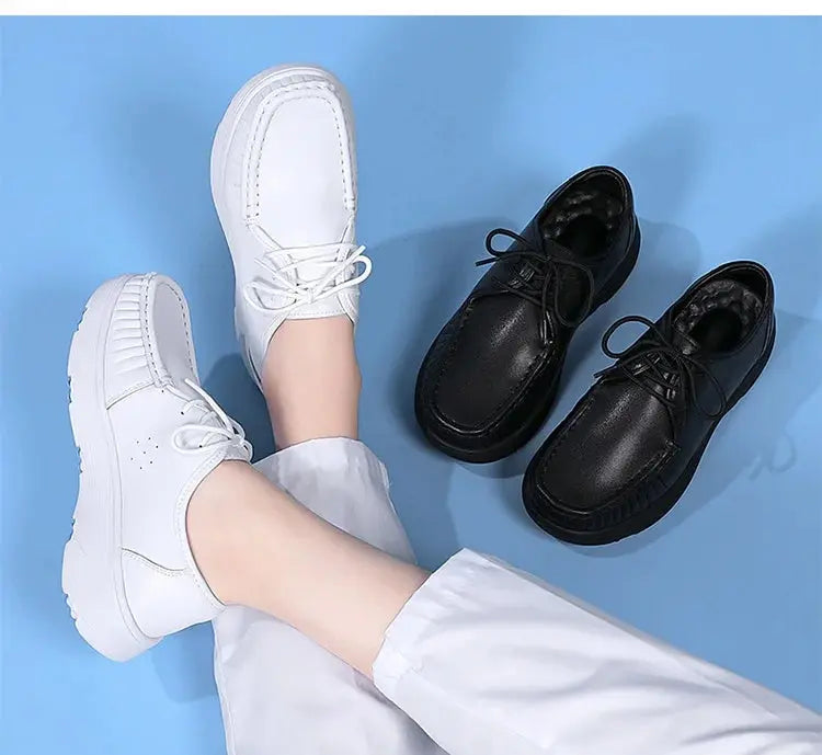 STRONGSHEN, chaussures blanches à plateforme, chaussures d'infirmières, chaussures de travail légères et confortables, chaussures à enfiler à la mode pour les femmes MedSurgery Store For Digital Health