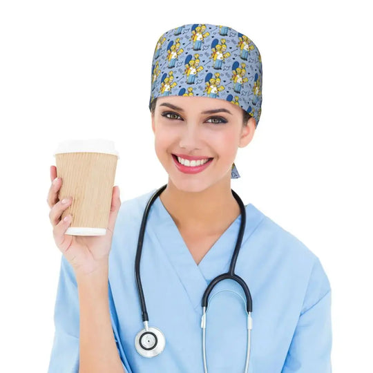 Casquette de travail réglable personnalisée avec explosion de cerveau, casquette chirurgicale des Simpsons, casquette chirurgicale pour infirmier, médecin, chirurgien, pour Chef MedSurgery Store For Digital Health