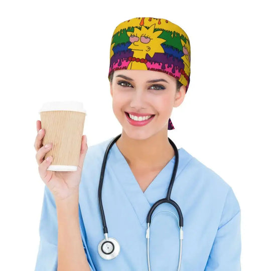 Casquette de travail réglable personnalisée avec explosion de cerveau, casquette chirurgicale des Simpsons, casquette chirurgicale pour infirmier, médecin, chirurgien, pour Chef MedSurgery Store For Digital Health