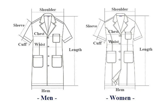 Blouse de laboratoire blanche bon marché pour femmes, hommes, étudiants, chimie, professionnels de la santé, infirmière, manches longues, blouse de médecin XK002 MedSurgery Store For Digital Health