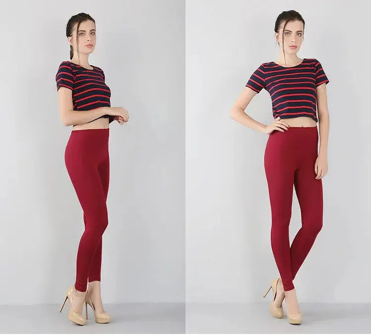Leggings extensibles en fibre de bambou pour femmes, neuf points, décontractés, grande taille, printemps, été et automne, nouveau de 2024 DSers Fulfillment