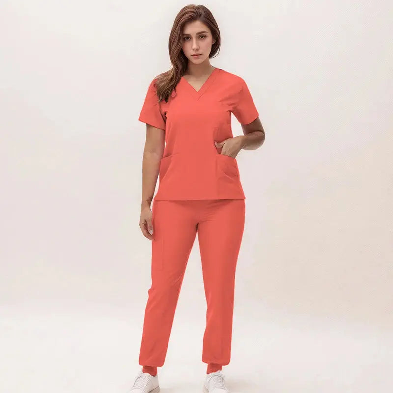 2025 nouvelles blouses de soins infirmiers à col en V, pantalons de jogging, ensembles de blouses de chirurgie, blouses dentaires, blouses d'hôpital, blouses d'hôpital S21 MedSurgery Store For Digital Health