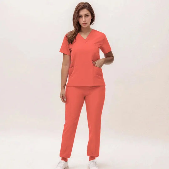 2025 nouvelles blouses de soins infirmiers à col en V, pantalons de jogging, ensembles de blouses de chirurgie, blouses dentaires, blouses d'hôpital, blouses d'hôpital S21 MedSurgery Store For Digital Health