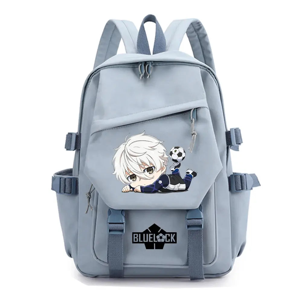 Anime blue lock backpack, fashion travel backpacks for men and women, outdoor sports school bag MedSurgery Store For Digital Health