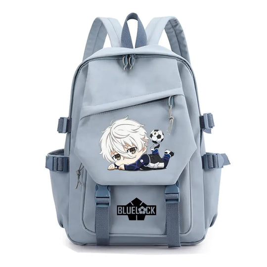 Anime blue lock backpack, fashion travel backpacks for men and women, outdoor sports school bag MedSurgery Store For Digital Health