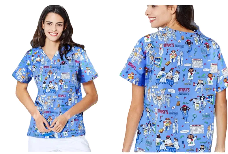 Uniforme clinique unisexe ANNO ProShield - Haut médical résistant au chlore (Modèle 09SS001) CJdropshipping