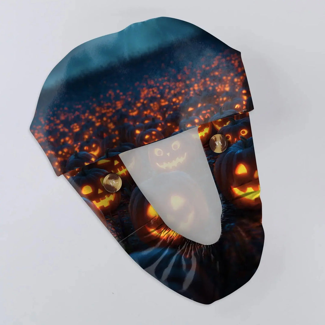 Casquette unisexe de médecin ou d'infirmier avec imprimé Halloween - Casquette de médecin avec imprimé pour le travail médical. Style décontracté en coton, confortable et élégant. CJdropshipping