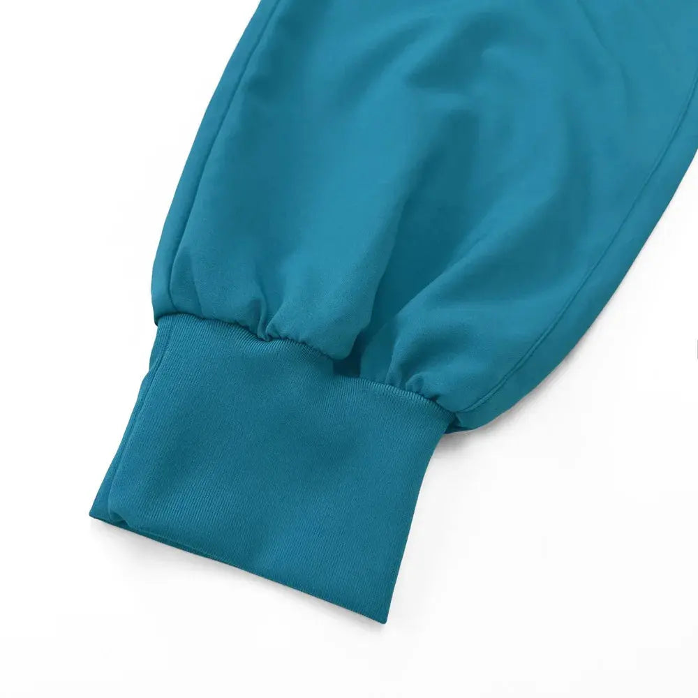 Ensemble de gommage pour femmes, haut de poche à col en V, pantalon de jogging exfoliant avec cordon de serrage, gants de soins infirmiers, gants de chirurgie CJdropshipping