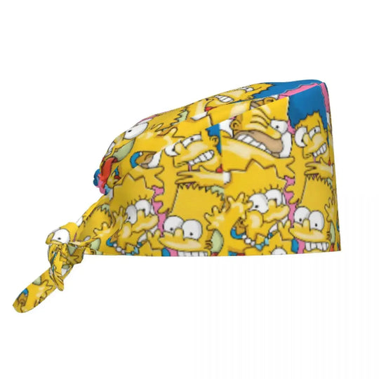 Casquette de travail réglable personnalisée avec explosion de cerveau, casquette chirurgicale des Simpsons, casquette chirurgicale pour infirmier, médecin, chirurgien, pour Chef MedSurgery Store For Digital Health