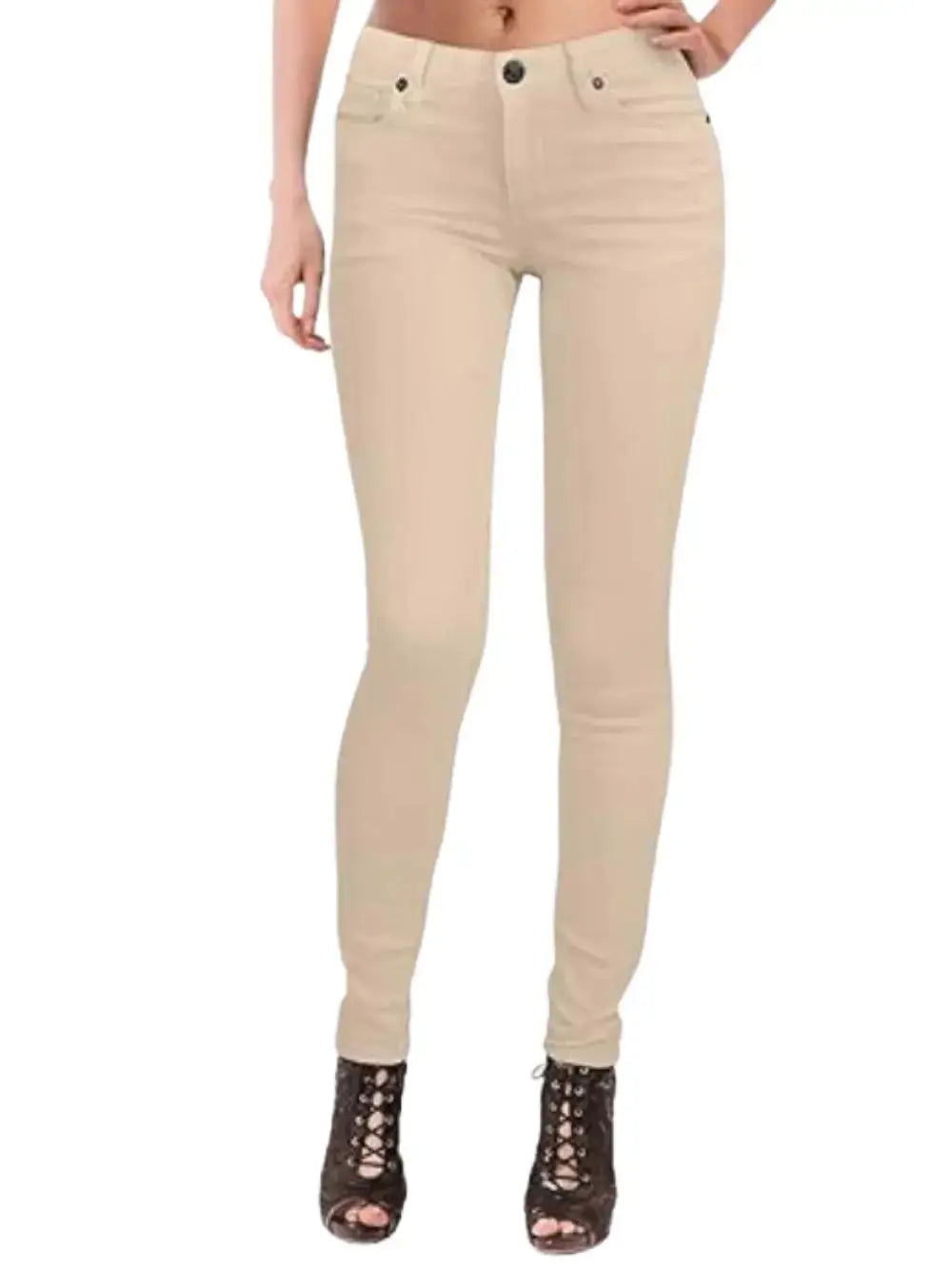 Jeans extensibles en coton pour femmes, pantalons décontractés, blancs, ultra-extensibles, confortables, pour le travail MedSurgery Store For Digital Health
