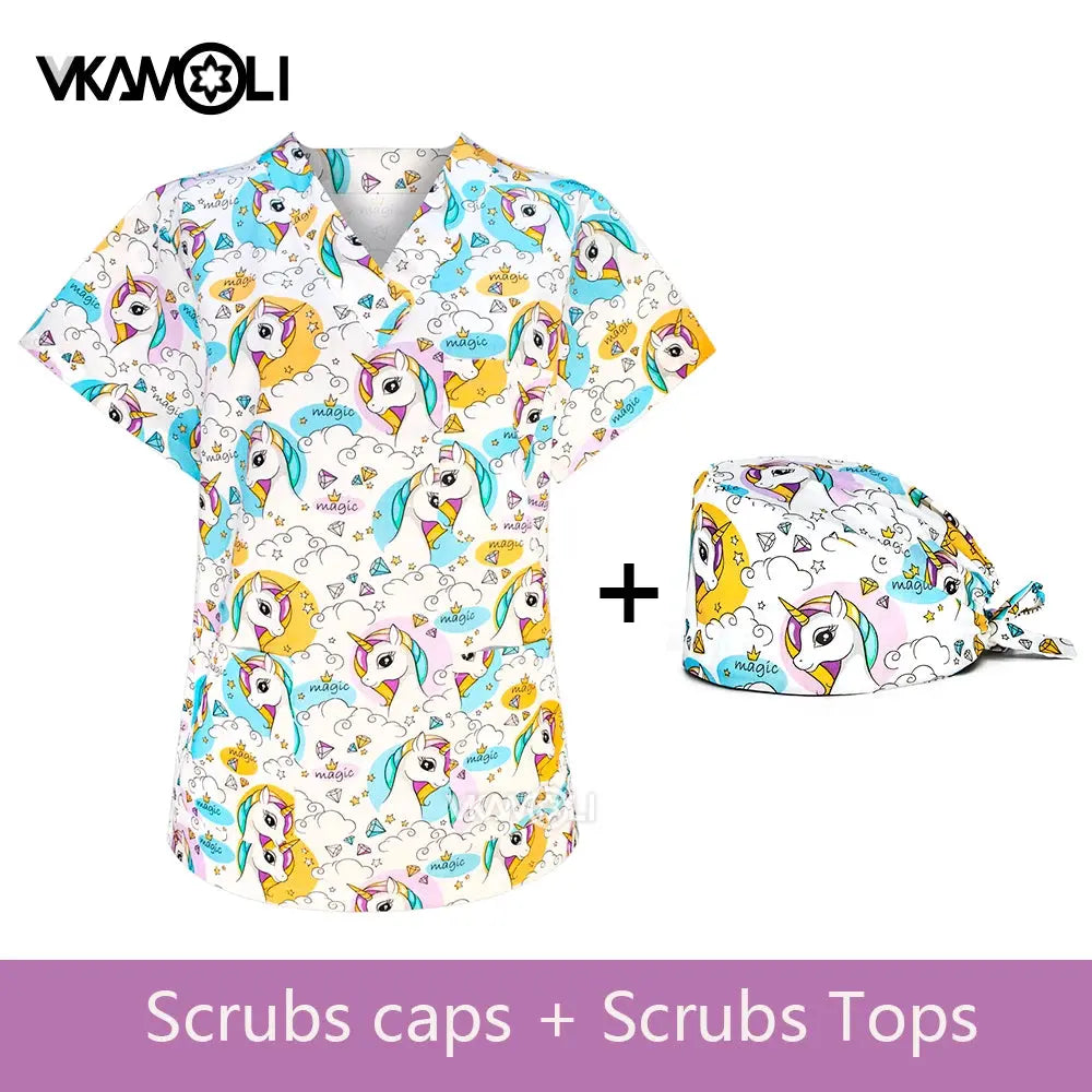 Uniformes pour cliniques vétérinaires, vêtements de travail pour femmes, combinaisons médicales, hauts exfoliants, chemises exfoliantes CJdropshipping
