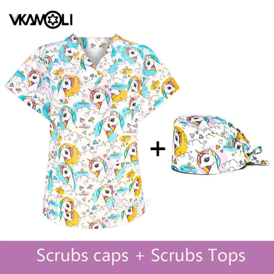 Uniformes pour cliniques vétérinaires, vêtements de travail pour femmes, combinaisons médicales, hauts exfoliants, chemises exfoliantes CJdropshipping