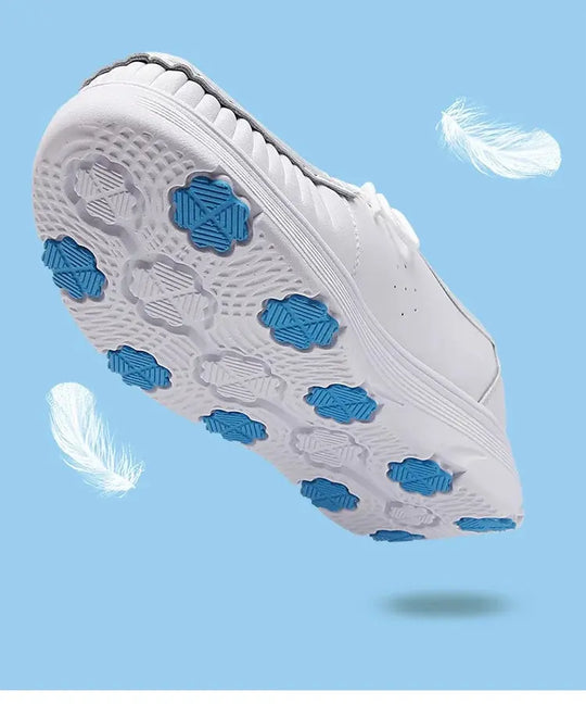 STRONGSHEN, chaussures blanches à plateforme, chaussures d'infirmières, chaussures de travail légères et confortables, chaussures à enfiler à la mode pour les femmes MedSurgery Store For Digital Health